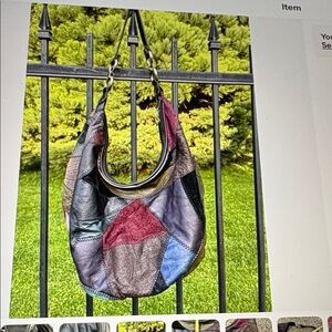 Vintage Leather Patchwork Bag